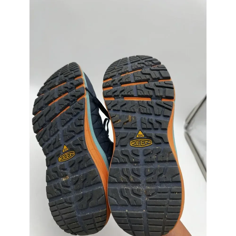KEEN Utility Women’s 9W Work Shoes Navy Orange Wide Safety Sneakers
